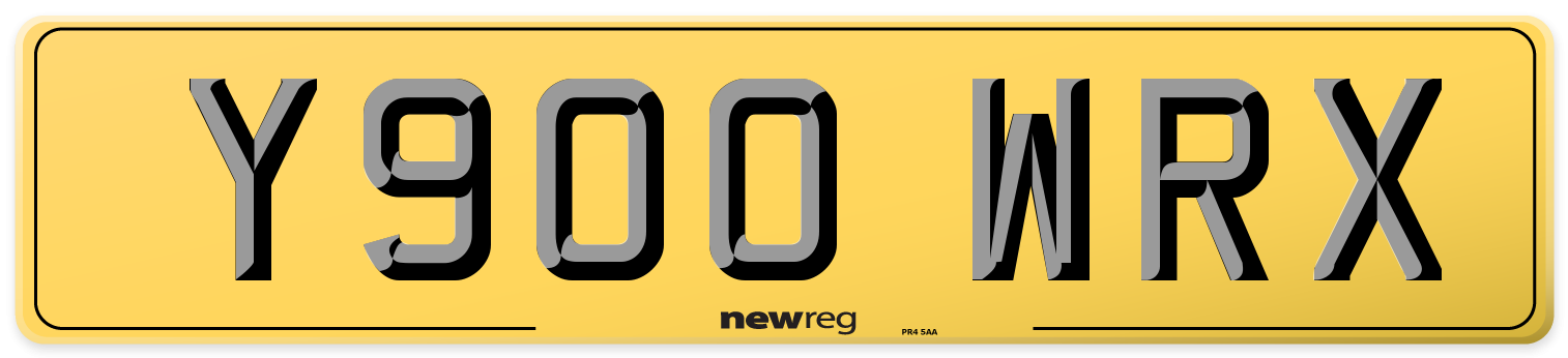 Y900 WRX Rear Number Plate
