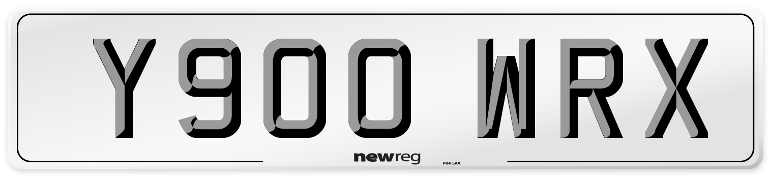 Y900 WRX Front Number Plate
