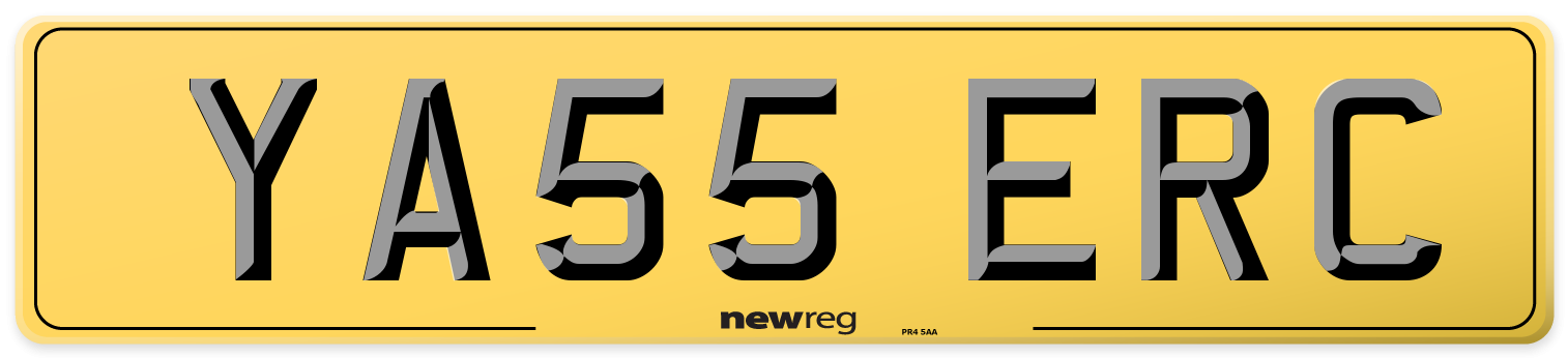 YA55 ERC Rear Number Plate