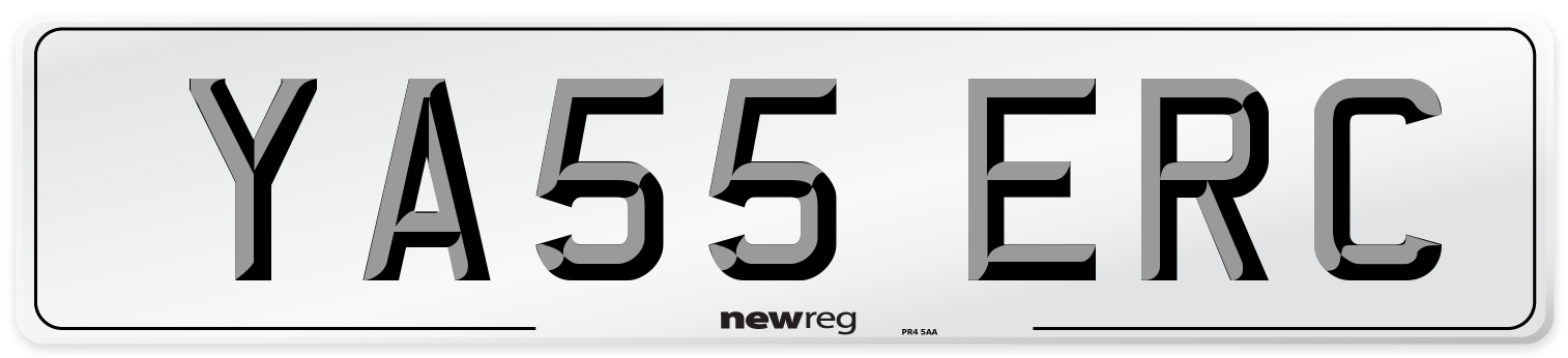 YA55 ERC Front Number Plate