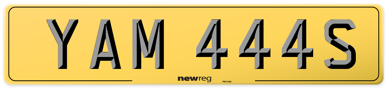 YAM 444S Rear Number Plate