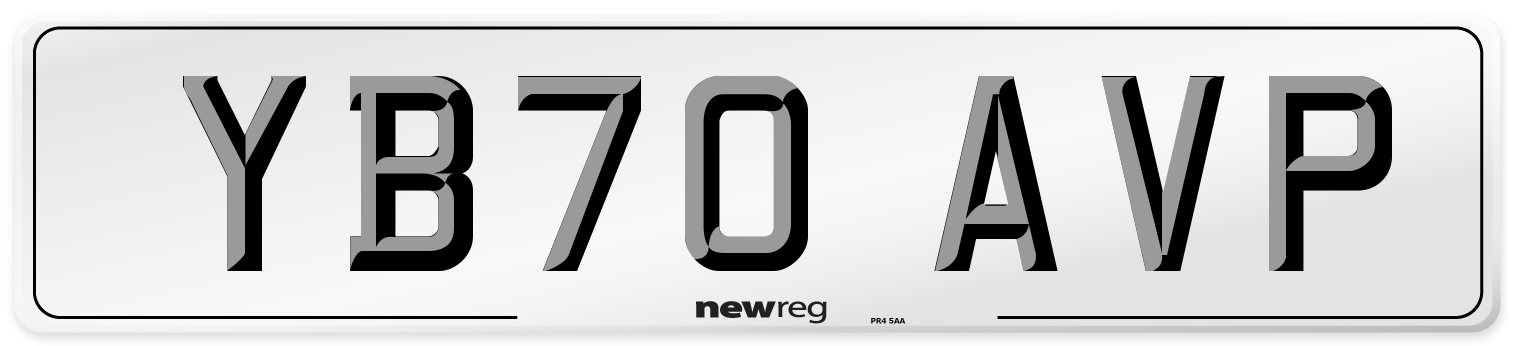 YB70 AVP Front Number Plate
