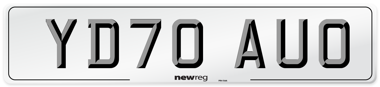YD70 AUO Front Number Plate