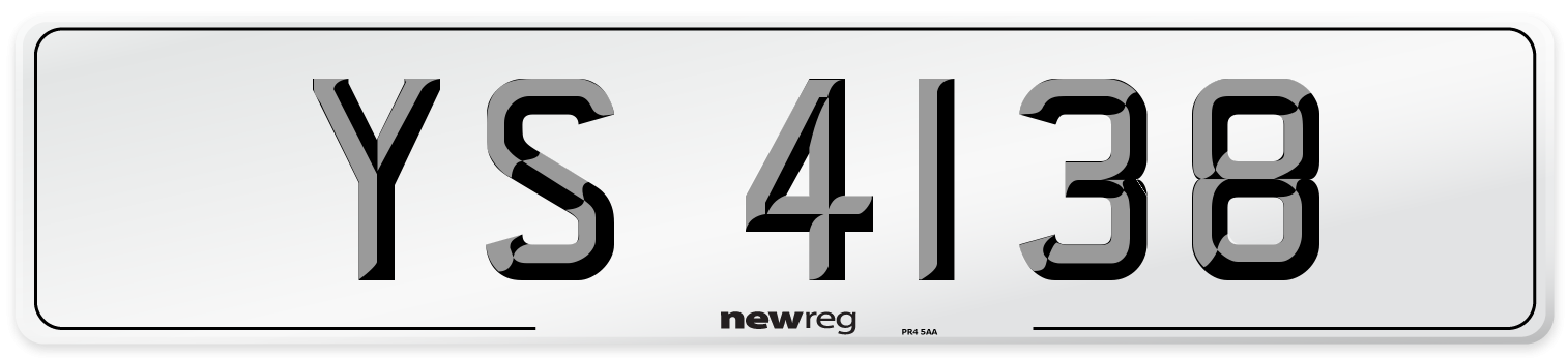 YS 4138 Front Number Plate