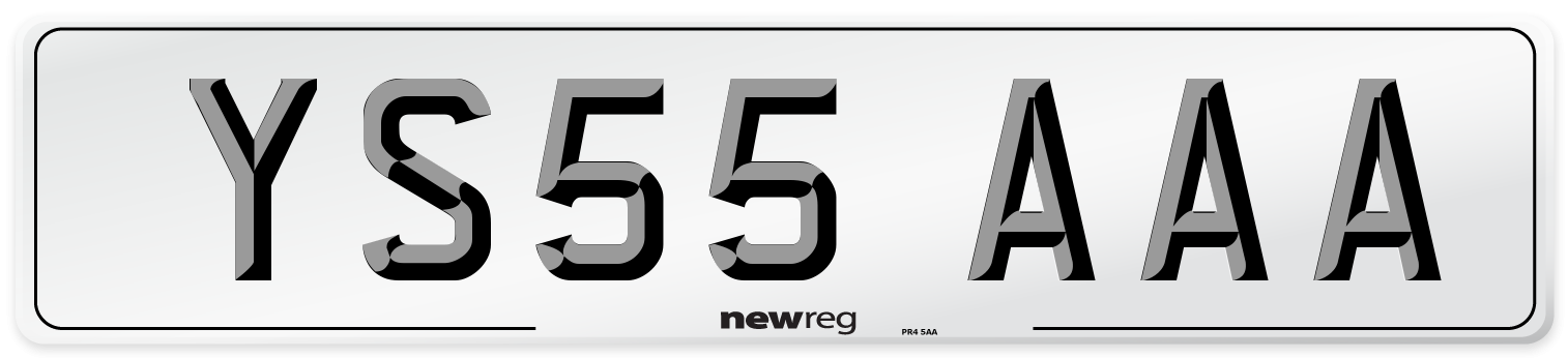 YS55 AAA Front Number Plate