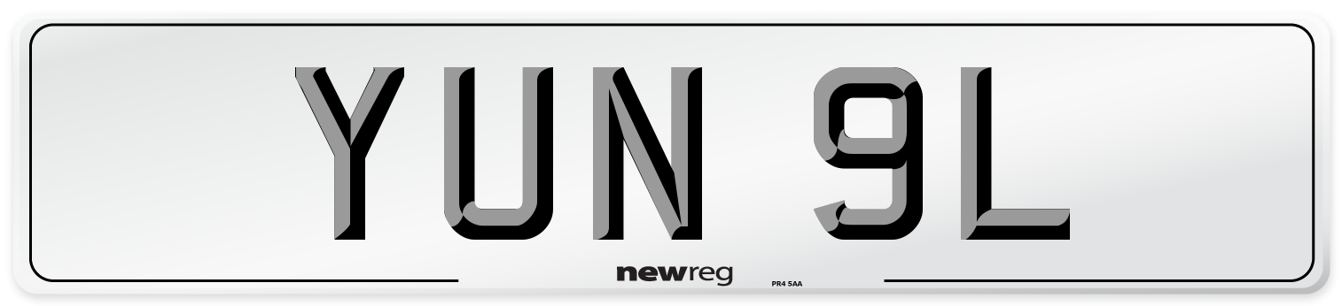 YUN 9L Front Number Plate